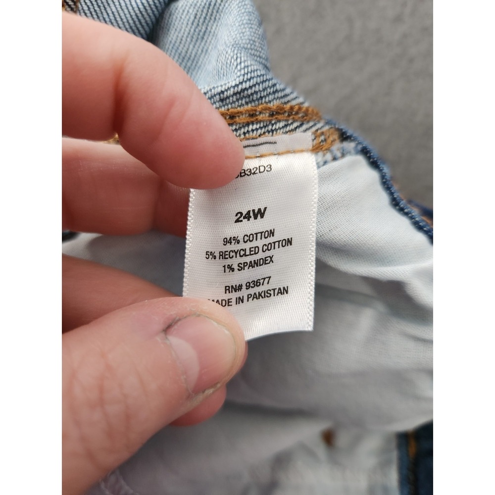 ANA A New Approach Barrel Jeans Womens Sz 24W Balloon Leg Highest Rise Blue NWT - Picture 12 of 13